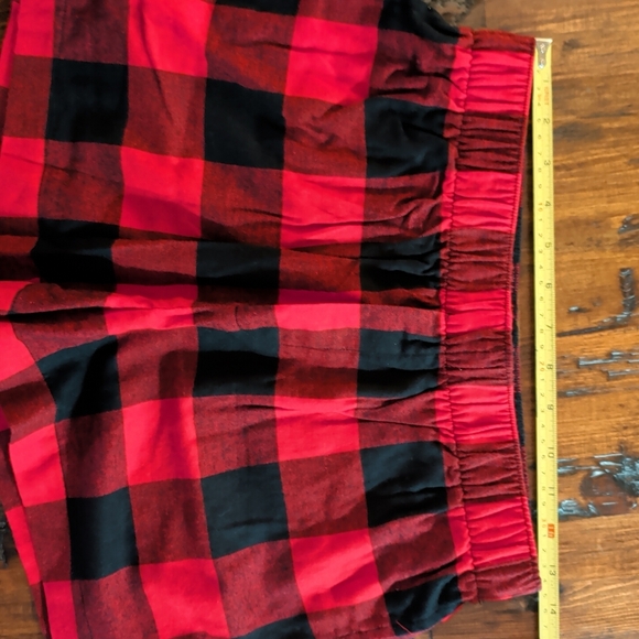Auden Red and Black Buffalo Plaid Two-Piece Pajama Set Size S - New - Picture 10 of 11